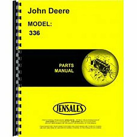 AFTERMARKET New Parts Manual Fits John Deere 336 Square Baler Fits JDPPC1282 RAP1312137
